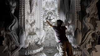 Illustration for article titled An Alien-Like Cathedral, 3D-Printed Out of Sand